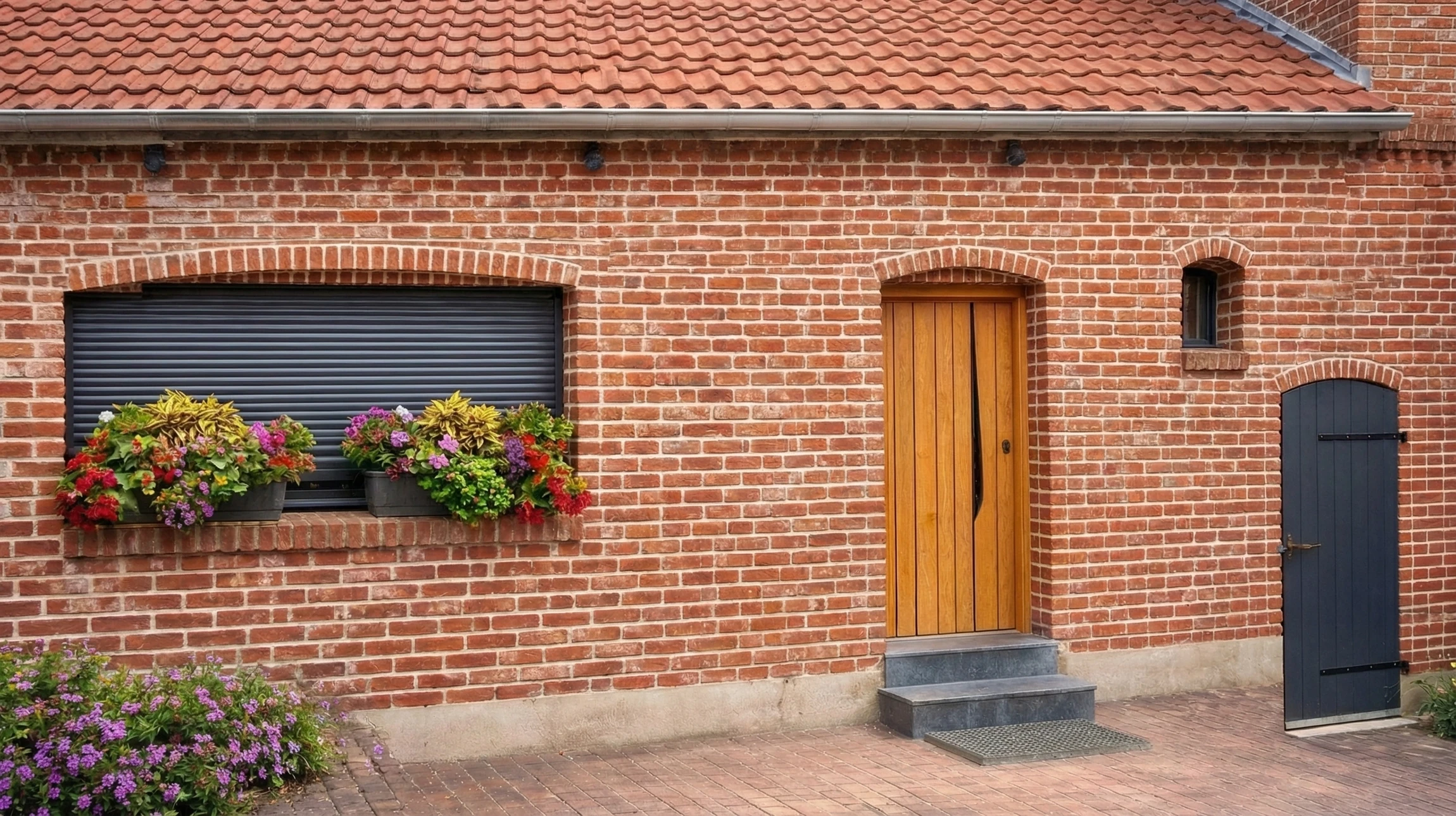 Femme souriante manipulant des stores vénitiens électriques dans un intérieur moderne lumineux, geste d'ouverture des lamelles pour contrôler l'éclairage naturel